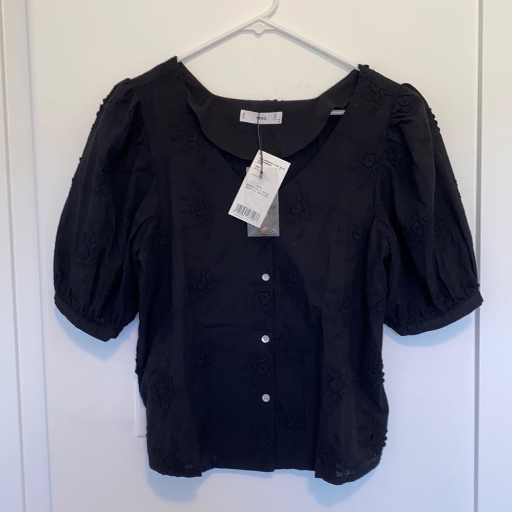 Mango Embroidered Blouse